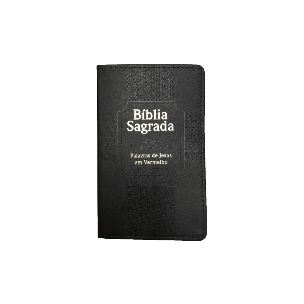 Bíblia Sagrada Estrela Harpa Avivada | ARC | Letra Ultragigante | Capa Preta