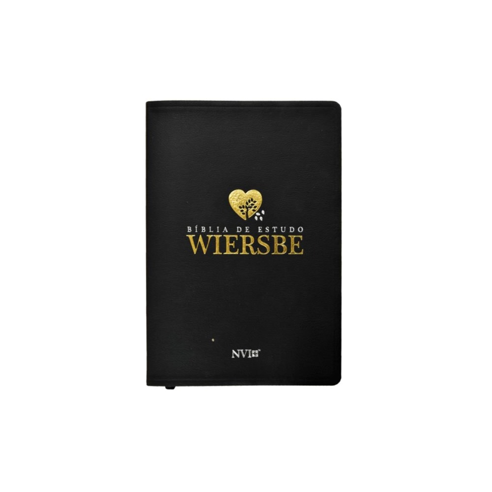 Bíblia de Estudo Wiersbe | NVI | Luxo Preta