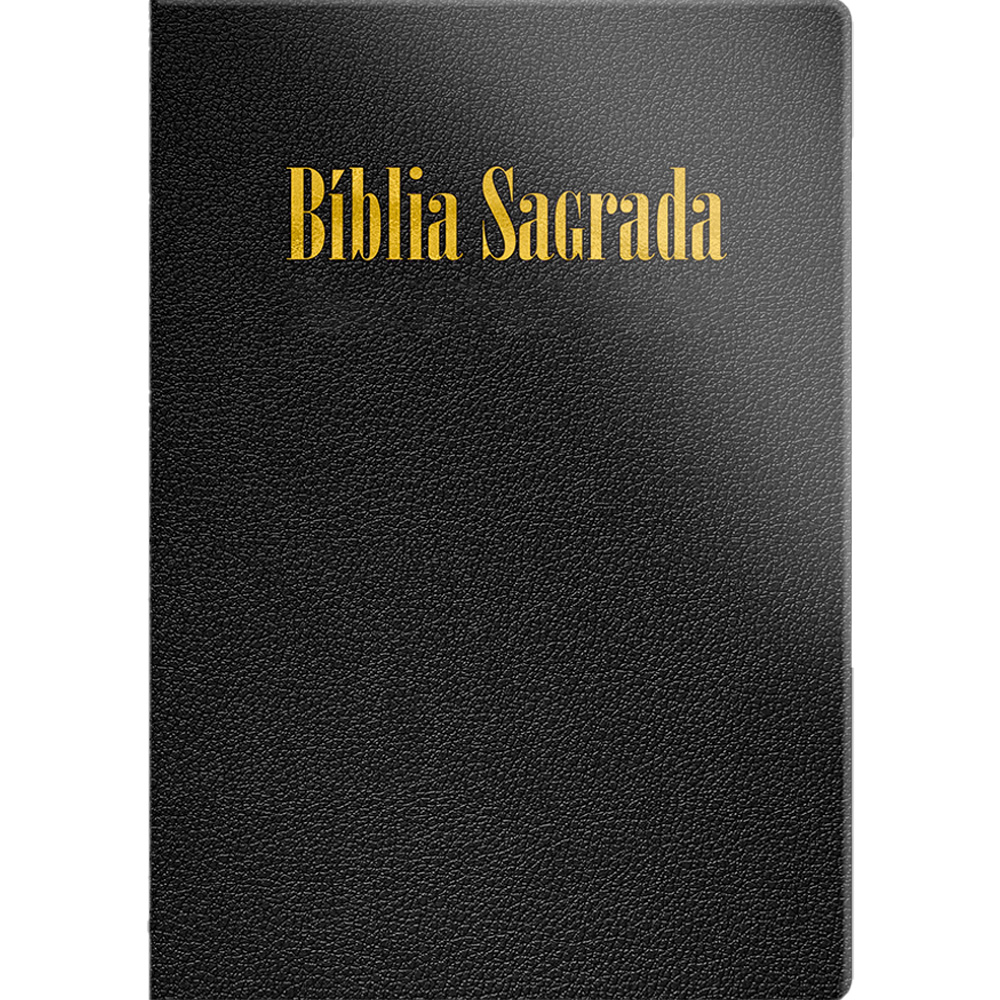 Bíblia Sagrada com Mapas | ARC | Letra Grande | Capa Semiluxo Preta