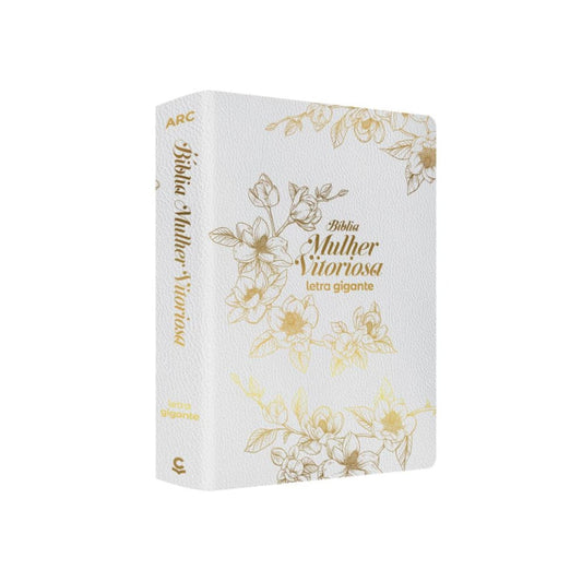 Bíblia da Mulher Vitoriosa | Letra Gigante | ARC | Branca