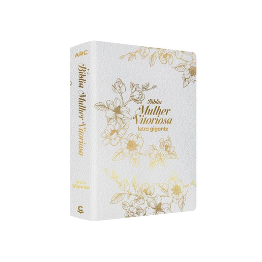 Bíblia da Mulher Vitoriosa | Letra Gigante | ARC | Branca