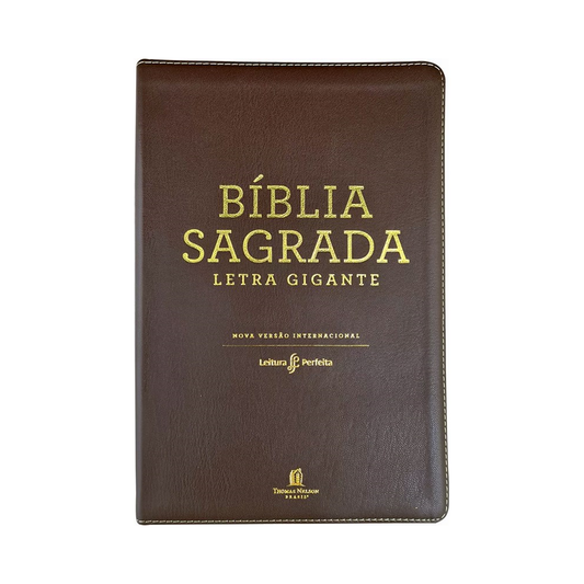 Bíblia Leitura Perfeita NVI | Letra Gigante | Marrom