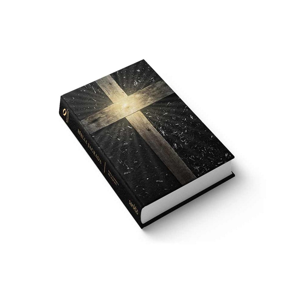 Bíblia Cruz Madeira | NAA | Letra Normal | Capa Dura