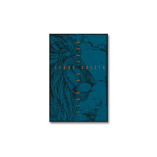 Bíblia Leão de Judá | NVT Letra Grande | Capa Soft Touch Azul