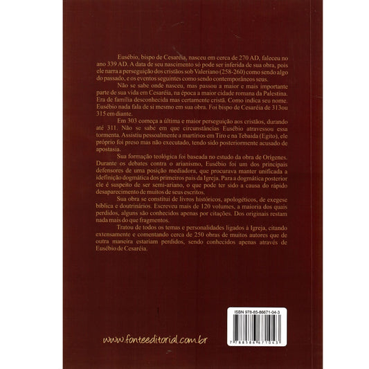 Historia Eclesiástica | Eusebio de Cesareia