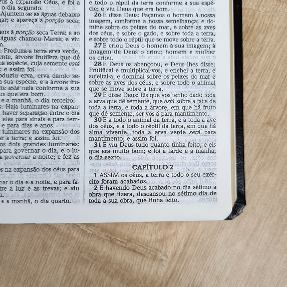 Bíblia Sagrada Slim | ACF | Letra Média | Capa Preto Luxo