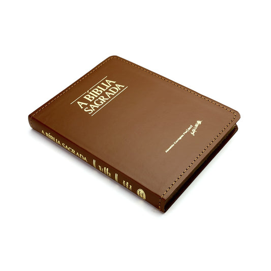Bíblia Sagrada Slim | ACF | Letra Média | Capa Caramelo Luxo