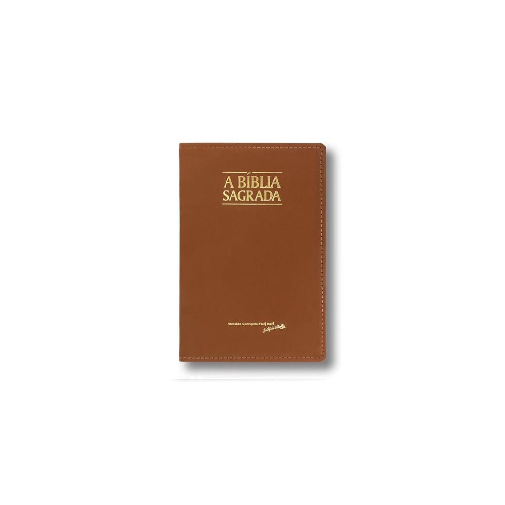 Bíblia Sagrada Slim | ACF | Letra Média | Capa Caramelo Luxo