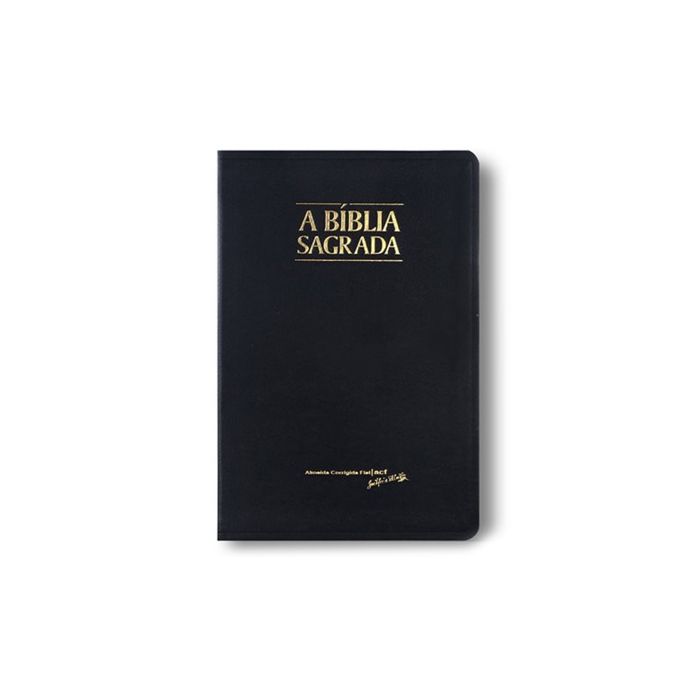 Bíblia Sagrada Slim | ACF | Letra Normal | Capa Preto Luxo