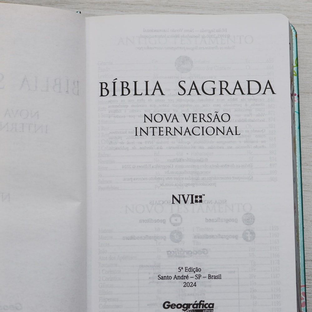 Bíblia Um Tempo Especial com Deus | NVI | Letra Grande | Capa Dura Pássaros