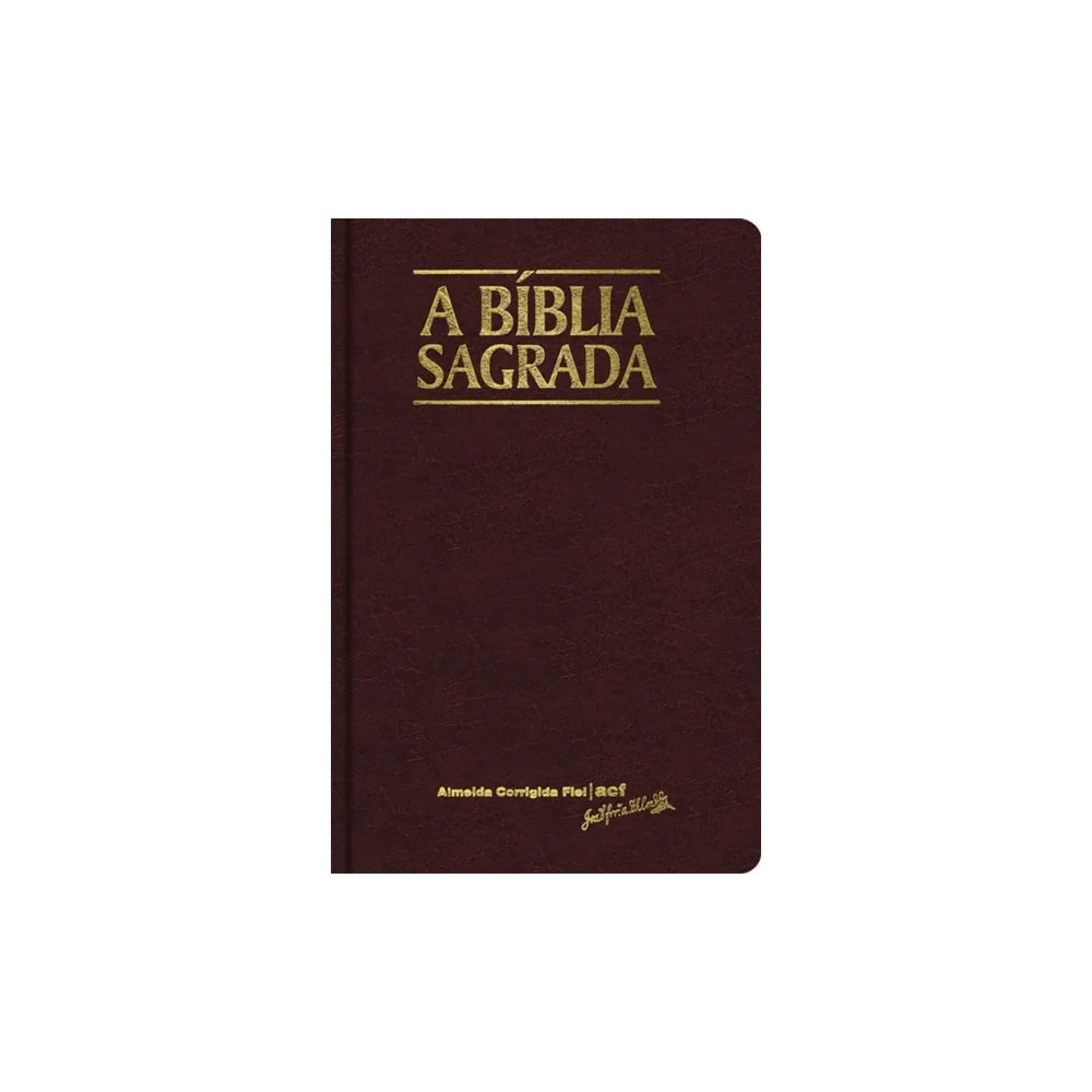 Bíblia Sagrada | ACF | Letra Grande | Capa Clássica Vinho Semi-Luxo