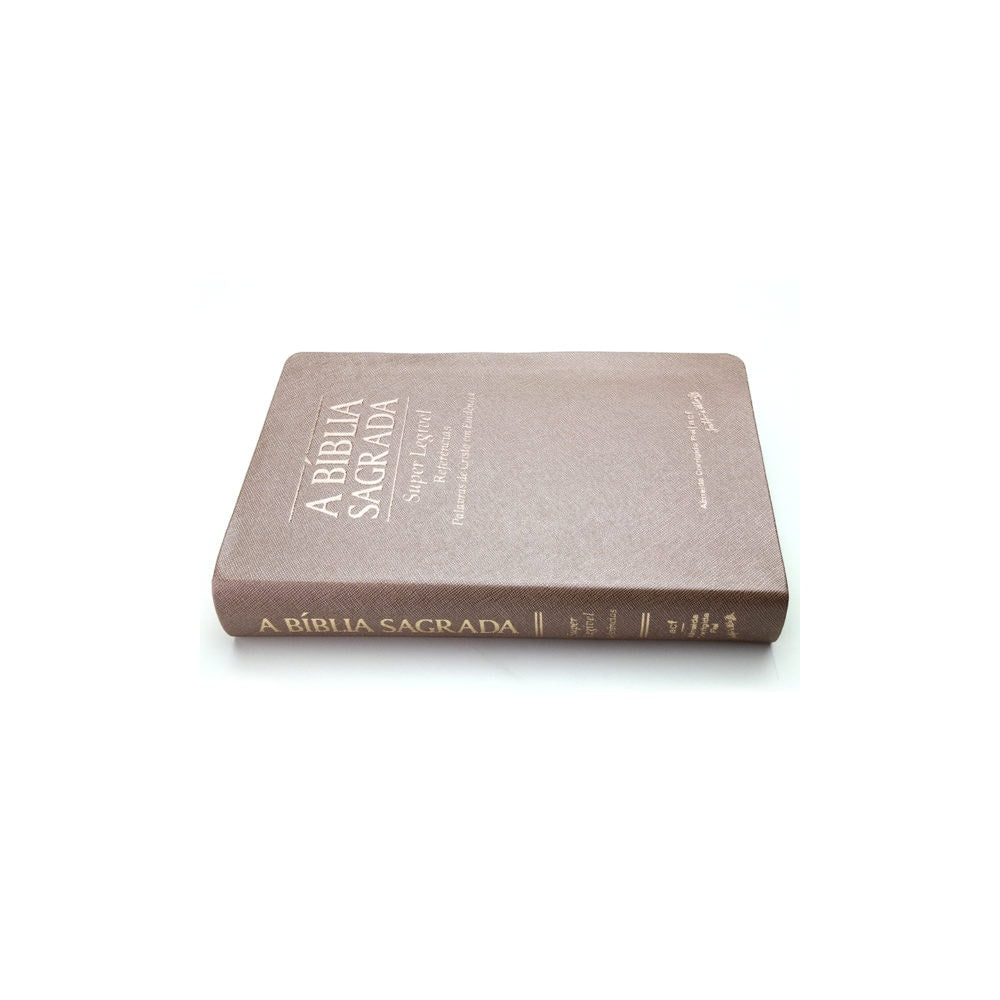 Bíblia Sagrada | ACF | Letra Super Legível | Capa PU luxo Rosê gold