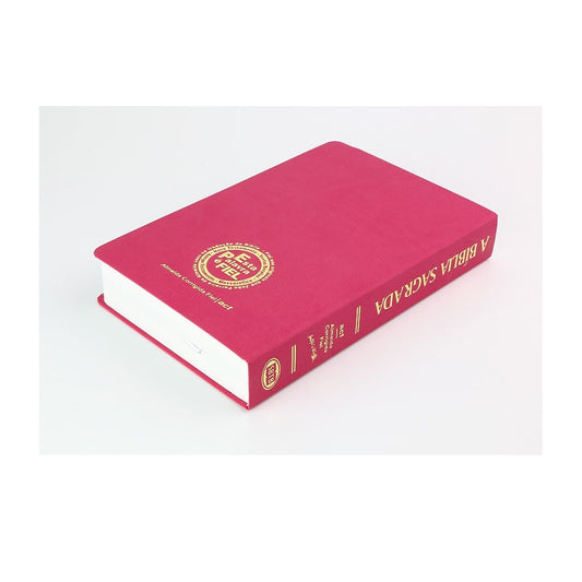 Bíblia Sagrada | ACF | Letra Gigante | Capa Rosa Semi-Luxo