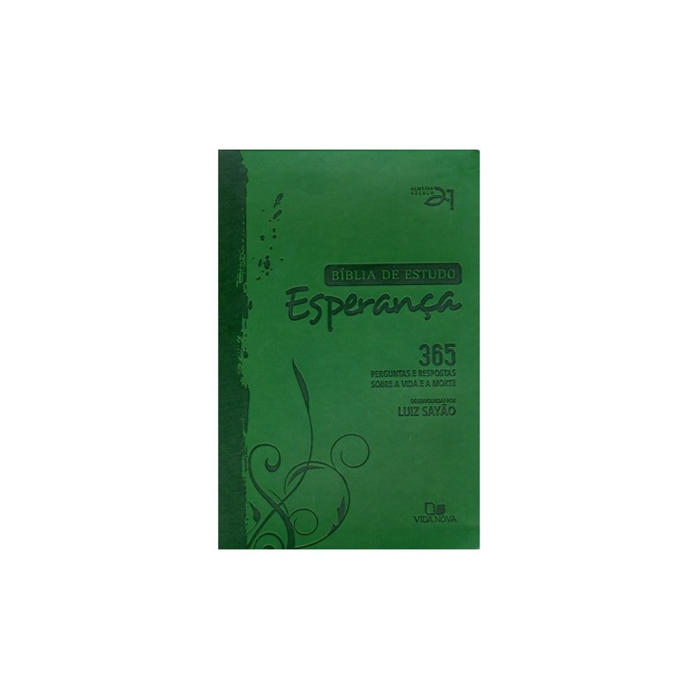 Bíblia de Estudo Esperança | A21 | Letra Normal | Capa Verde