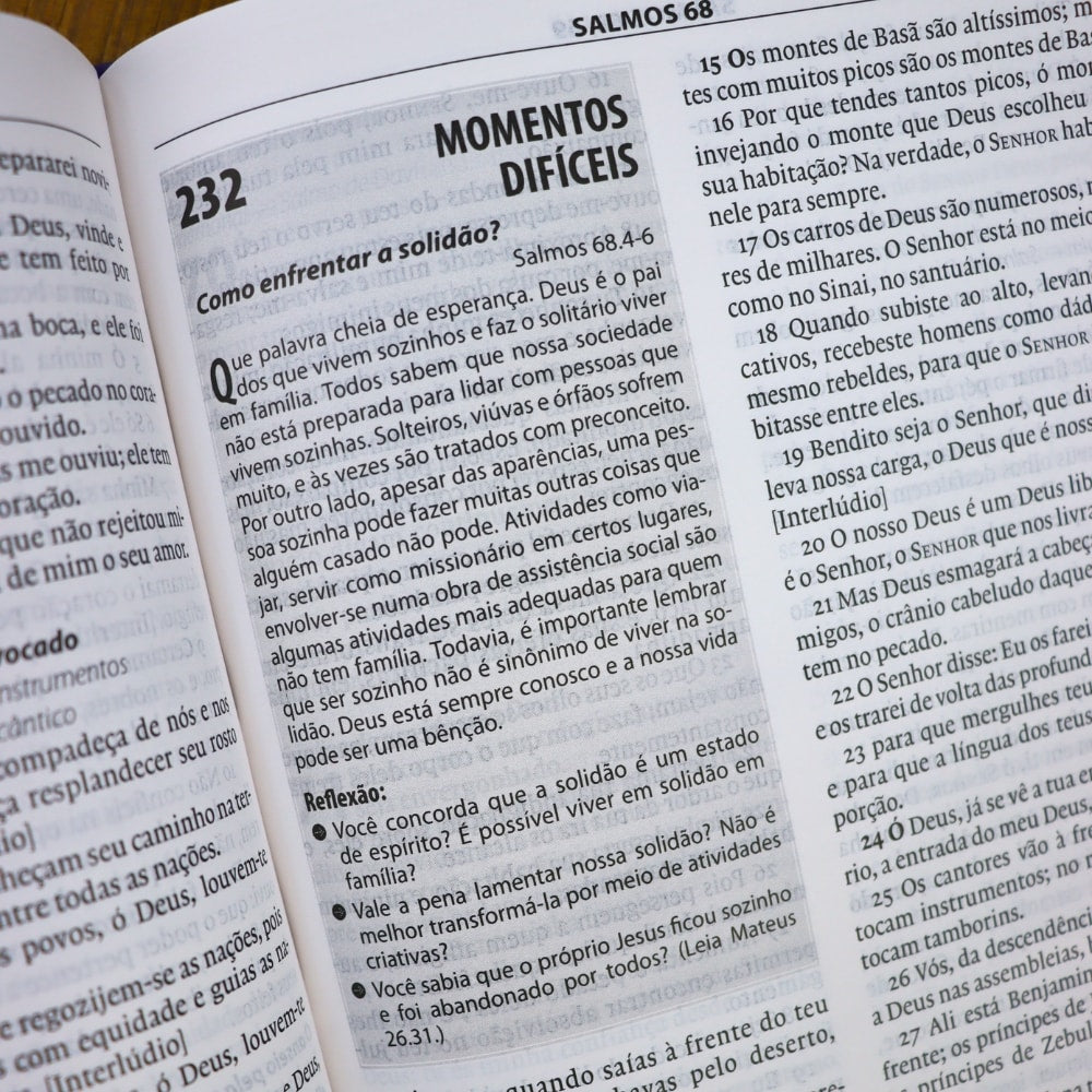 Bíblia de Estudo Esperança | A21 | Letra Normal | Capa Lilás