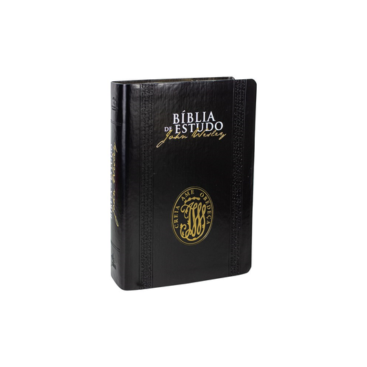 Bíblia de Estudo John Wesley | NAA | Letra Normal | Capa Luxo Preta