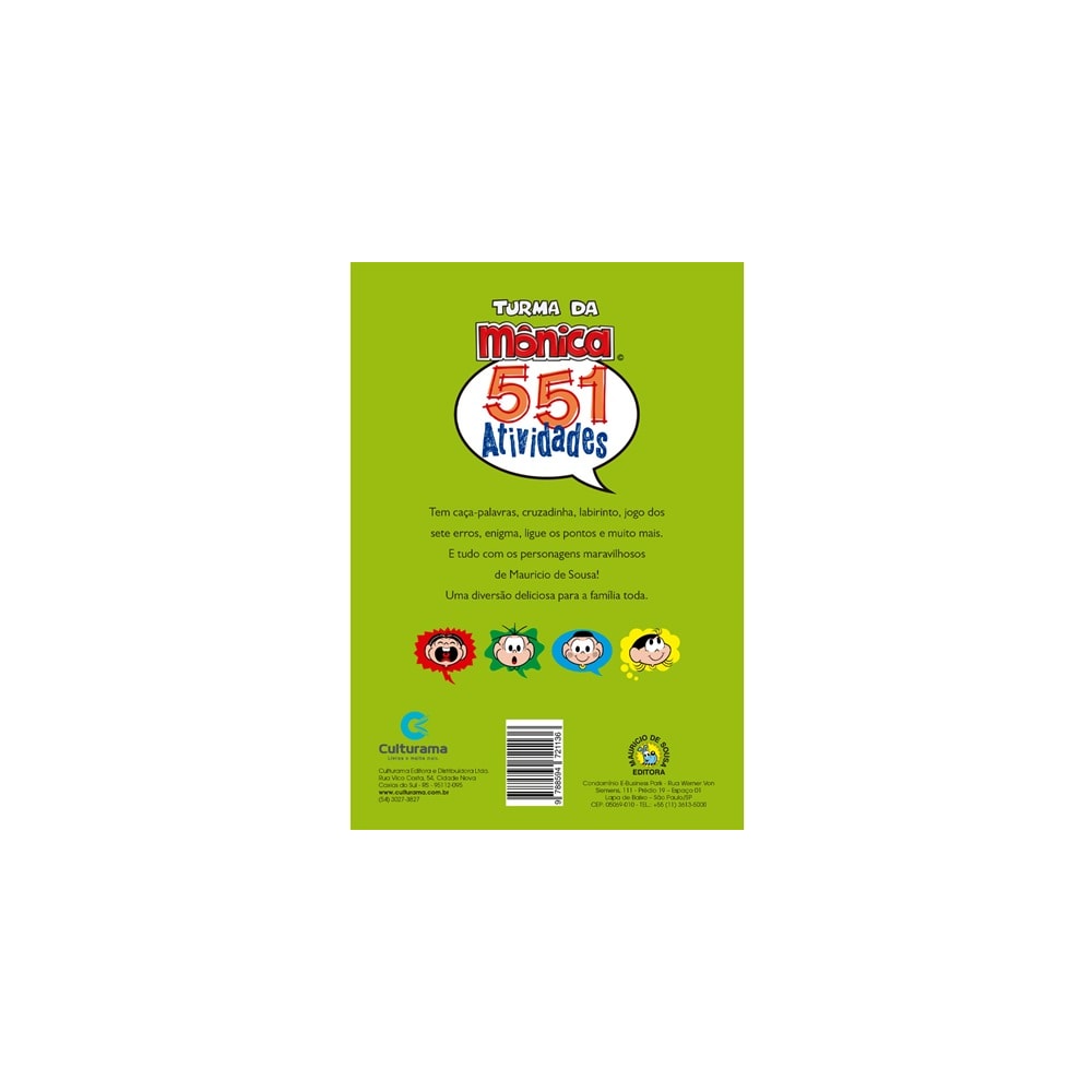 551 Atividades Turma da Mônica