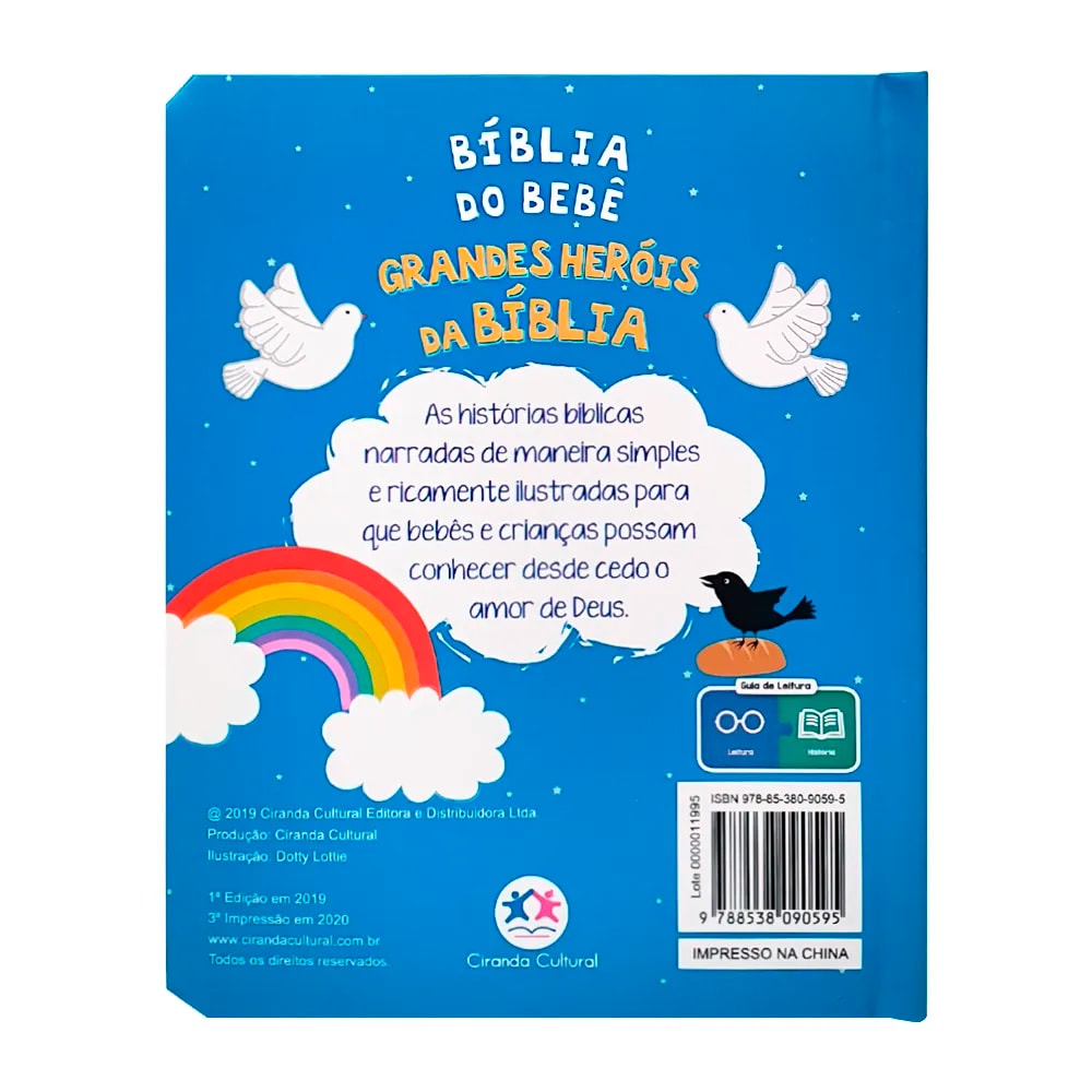 Grandes Heróis da Bíblia | Bíblia Do Bebê | Capa Almofadada