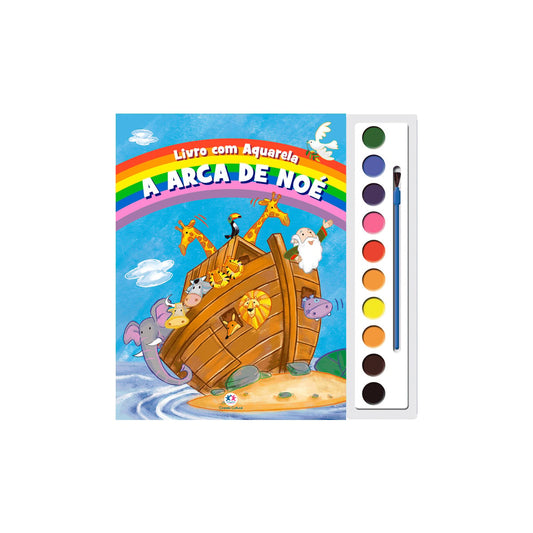 Livro com Aquarela A arca de Noé