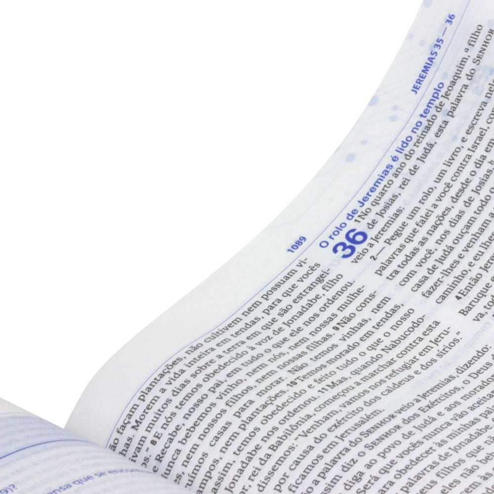Bíblia de Estudo do Discipulado | NAA | Capa Brochura Azul