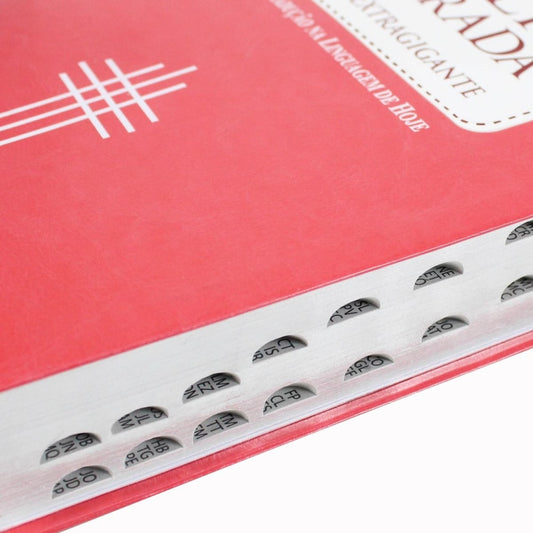 Bíblia Sagrada | NTLH | Letra Extragigante | Capa Pêssego C/ Índice