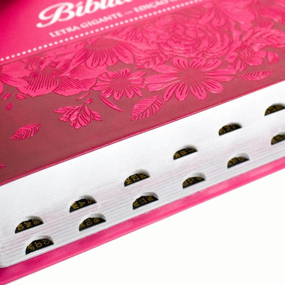 Bíblia Sagrada | ARC | Letra Gigante | Capa Pink C/ Índice