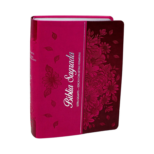 Bíblia Sagrada | ARC | Letra Gigante | Capa Pink C/ Índice