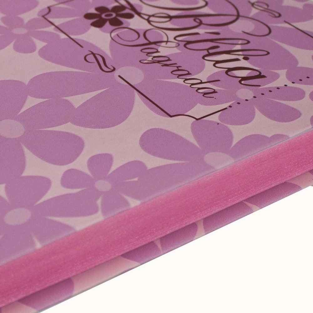 Bíblia Sagrada | NTLH | Letra Normal | Capa Rosa Flores