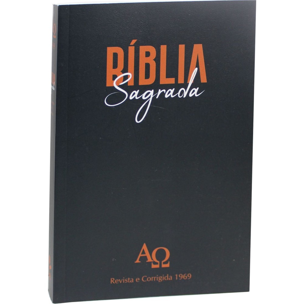 Bíblia Sagrada RC 1969 | ARC | Letra Normal | Capa Brochura Ilustrada Preta