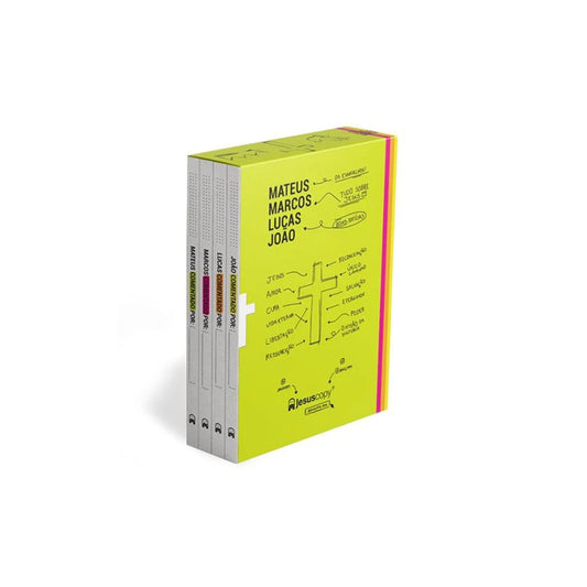 Box os evangelhos comentados por:______ JesusCopy (Livro)