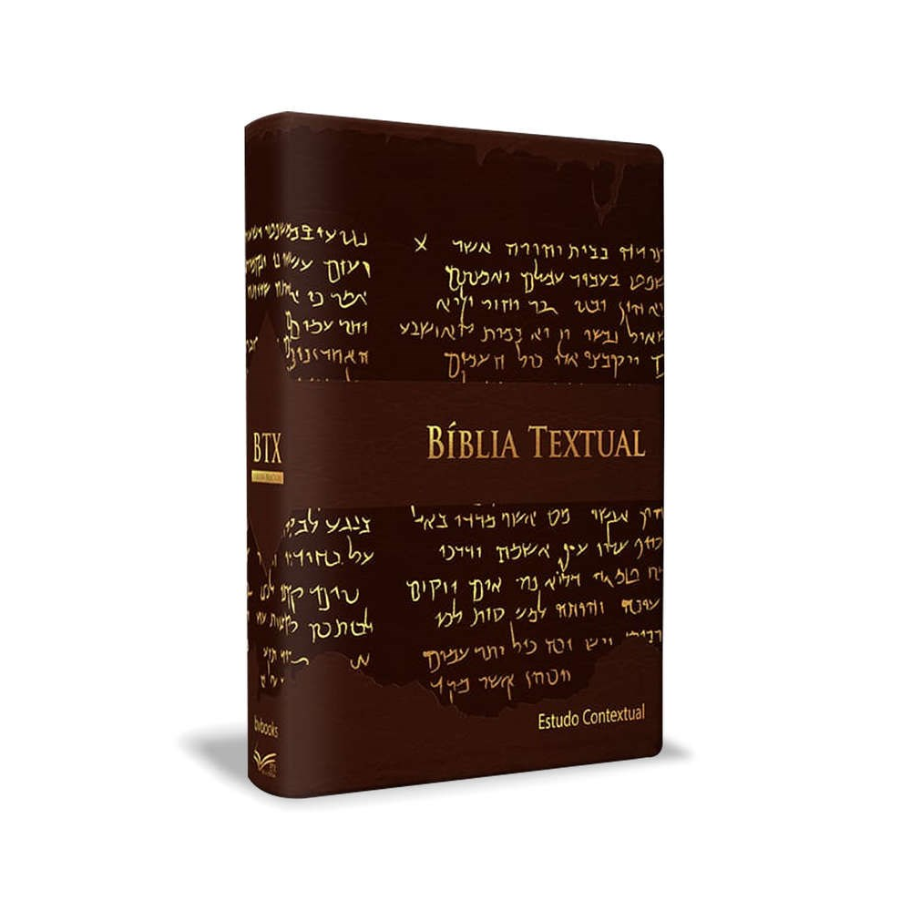 Bíblia de Estudo Textual | Letra Gigante | Capa Marrom Luxo