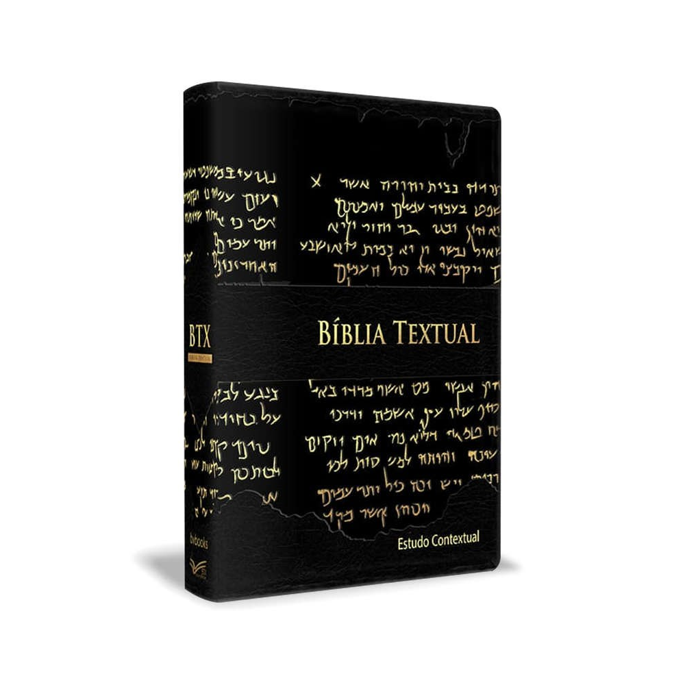 Bíblia de Estudo Textual | Letra Gigante | Capa Preta Luxo