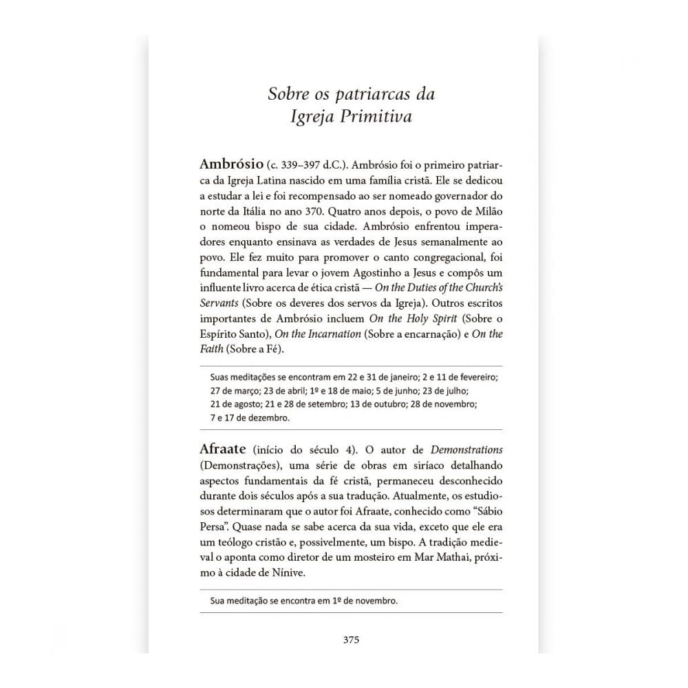 Dia a Dia com os Pais da Igreja | Capa Dura