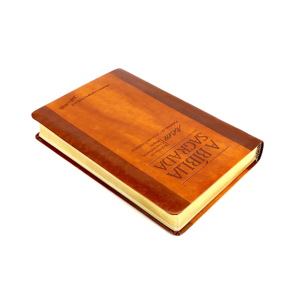 Bíblia Sagrada RCM | ACF | Letra Gigante | Capa PU Luxo Chocolate/Havana