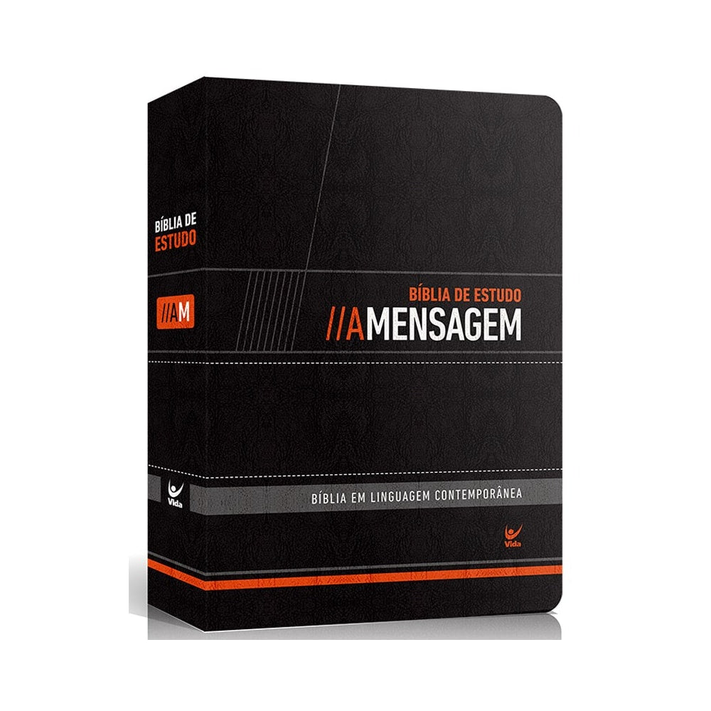 Bíblia de Estudo A mensagem | Capa Luxo Preta