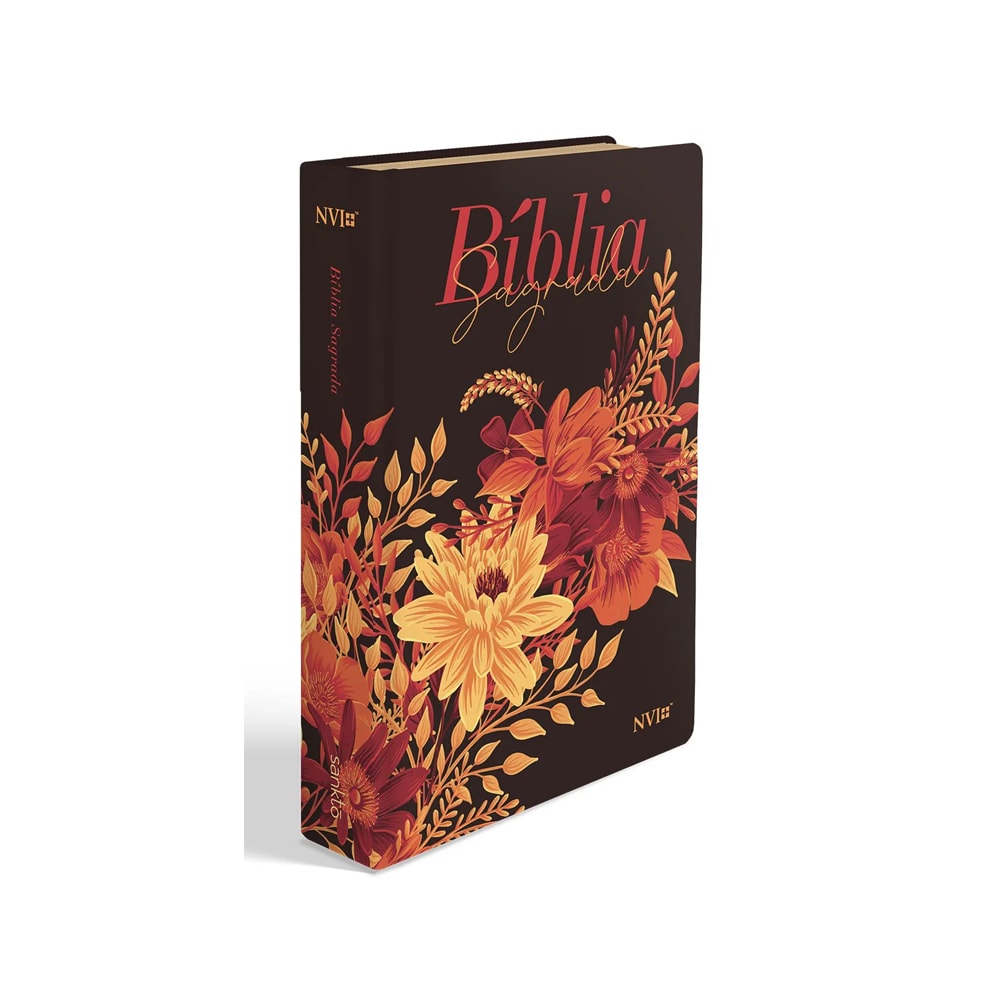 Bíblia Buquê Preta | NVI | Letra Gigante | Capa Soft-Touch
