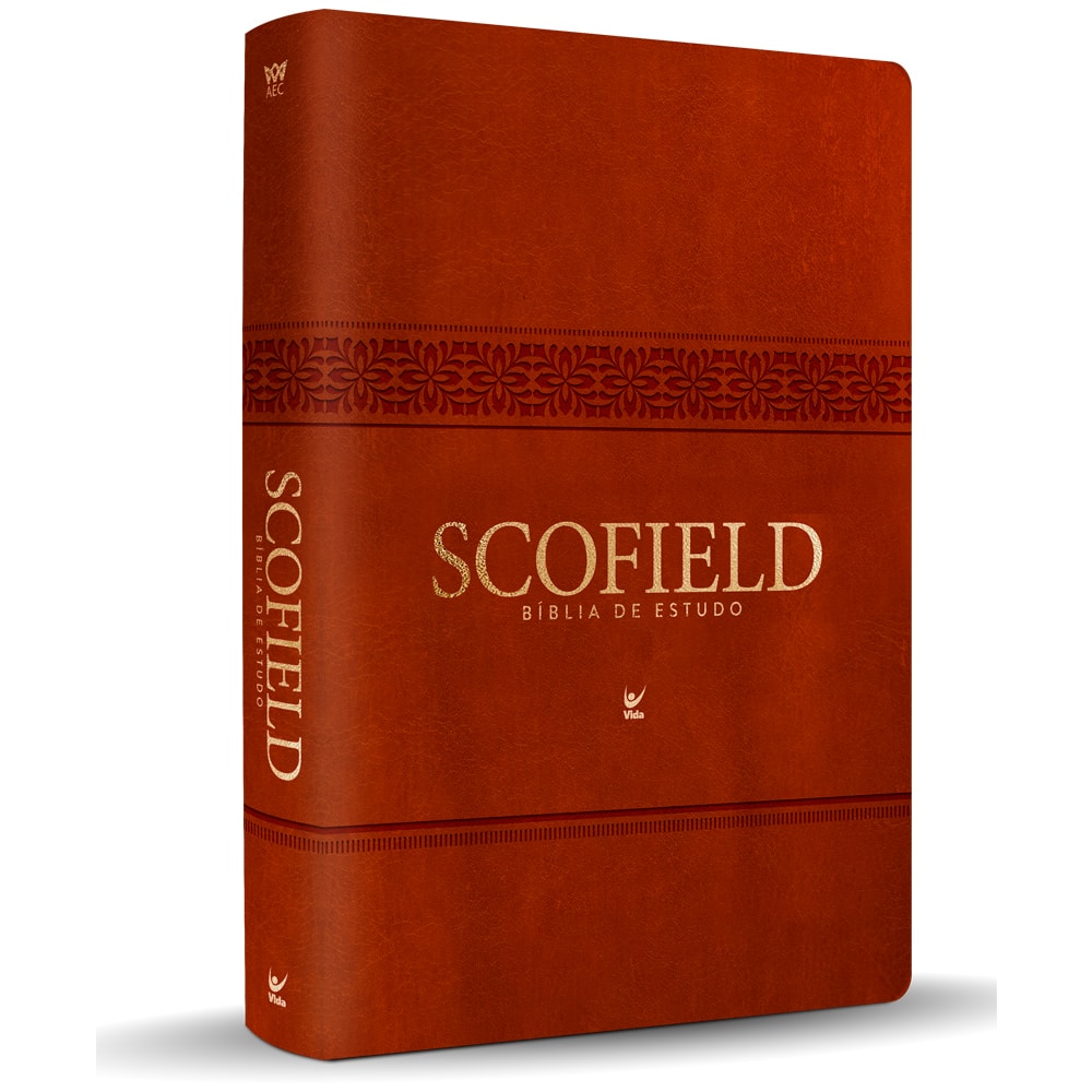 Bíblia de Estudo Scofield | AEC | Capa Luxo Marrom