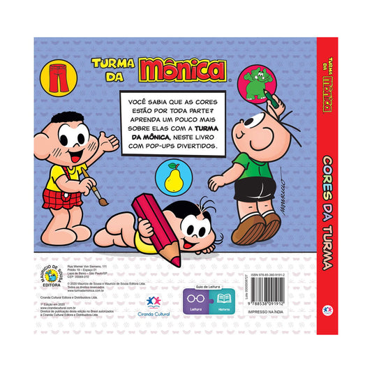 Pop-up divertido Turma da Mônica | Cores da turma