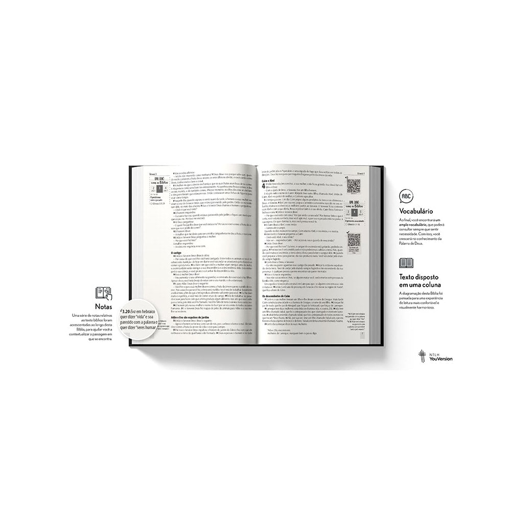 Bíblia Floral Mix Vinho YouVersion | NTLH | Letra Normal | Capa Soft-Touch