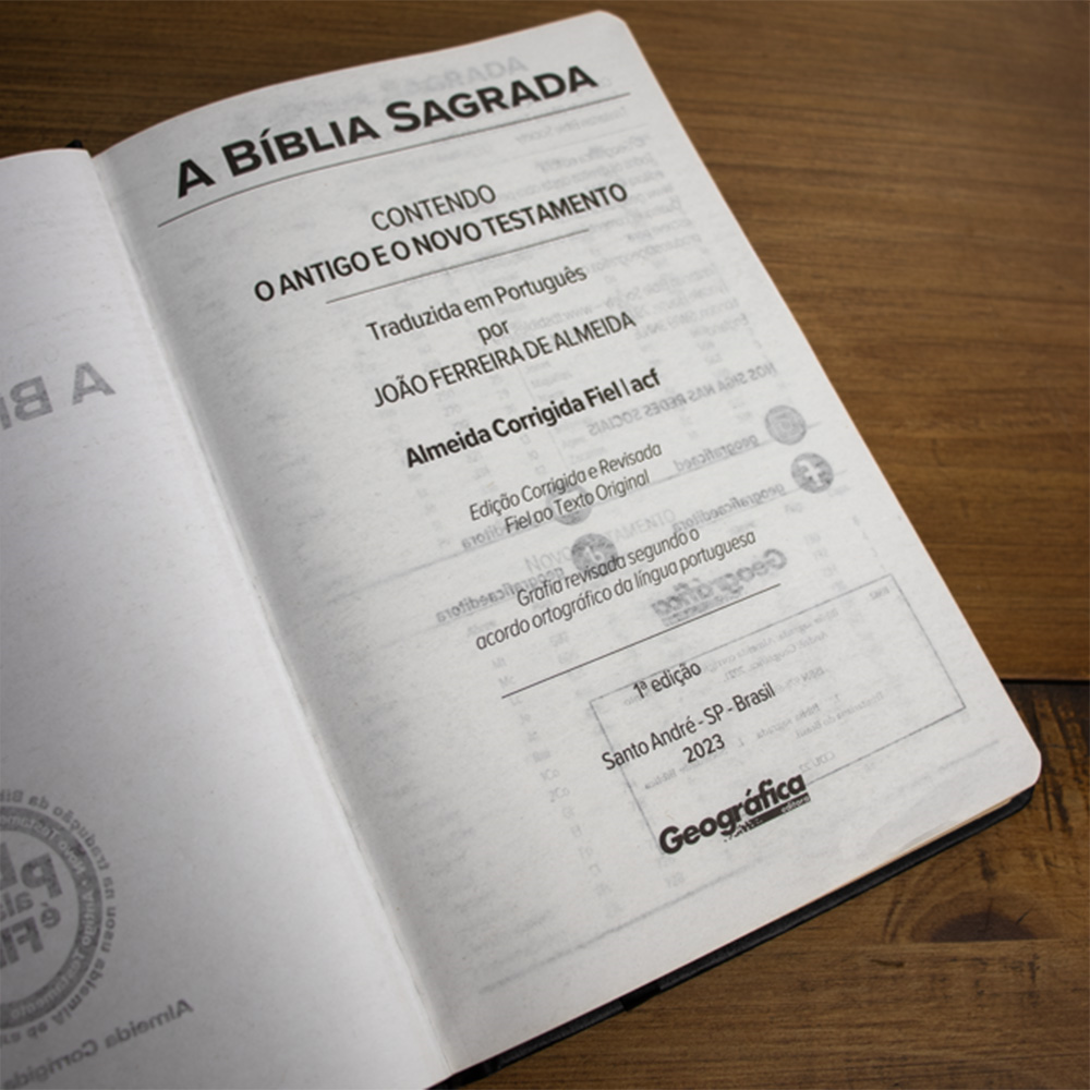 Bíblia Sagrada | ACF | Letra Normal | Capa Luxo Preta