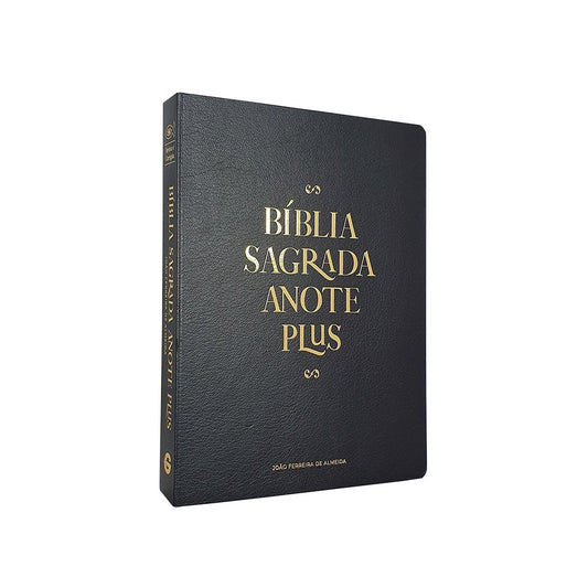 Bíblia Anote Plus | ARC | Letra Maior | Capa Semi-Luxo Preta