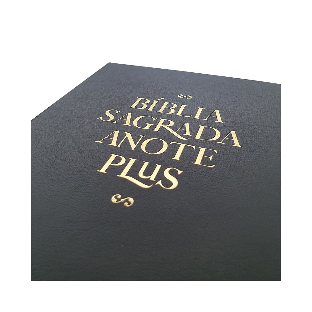 Bíblia Anote Plus | ARC | Letra Maior | Capa Semi-Luxo Preta