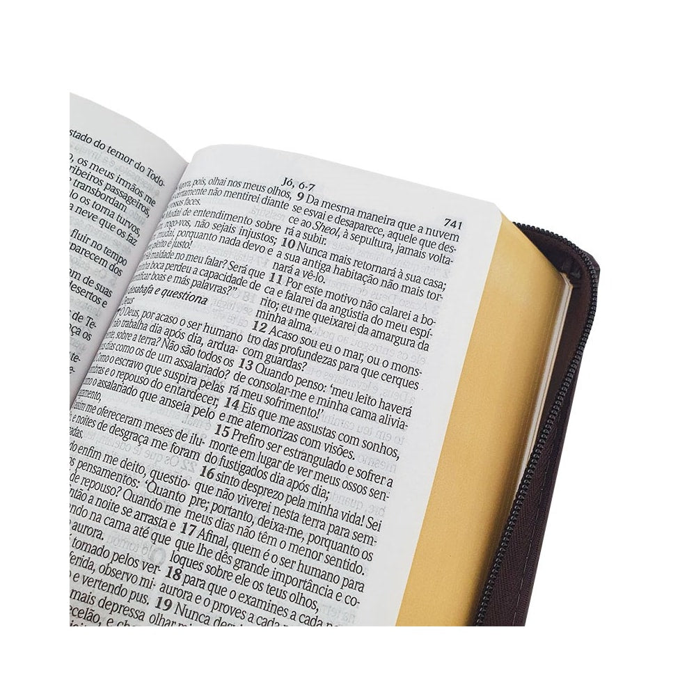 Bíblia King James Atualizada | KJA | Letra Hipergigante | Capa Marrom C/ Zíper