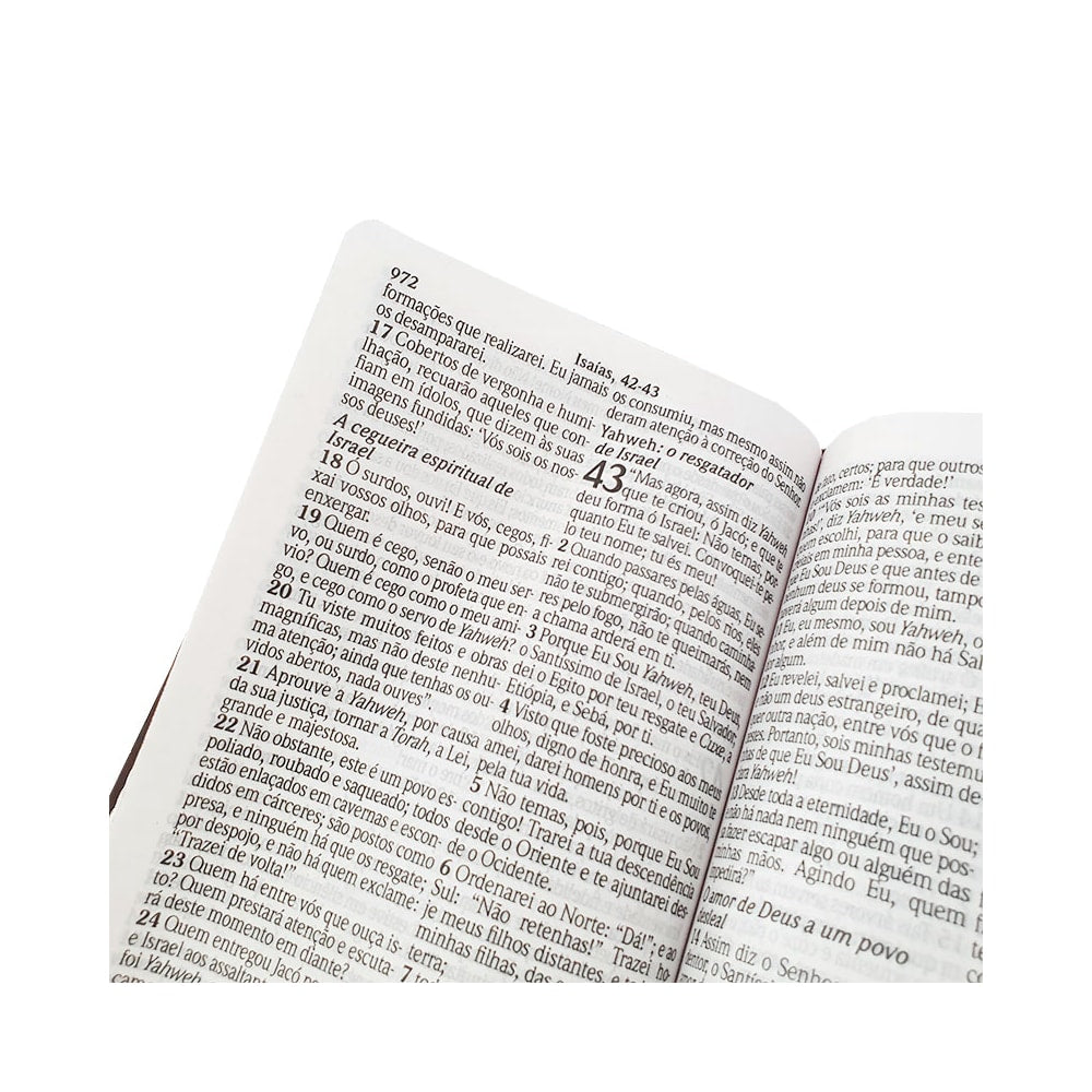 Bíblia King James Atualizada | KJA | Letra Hipergigante | Capa PU Marrom