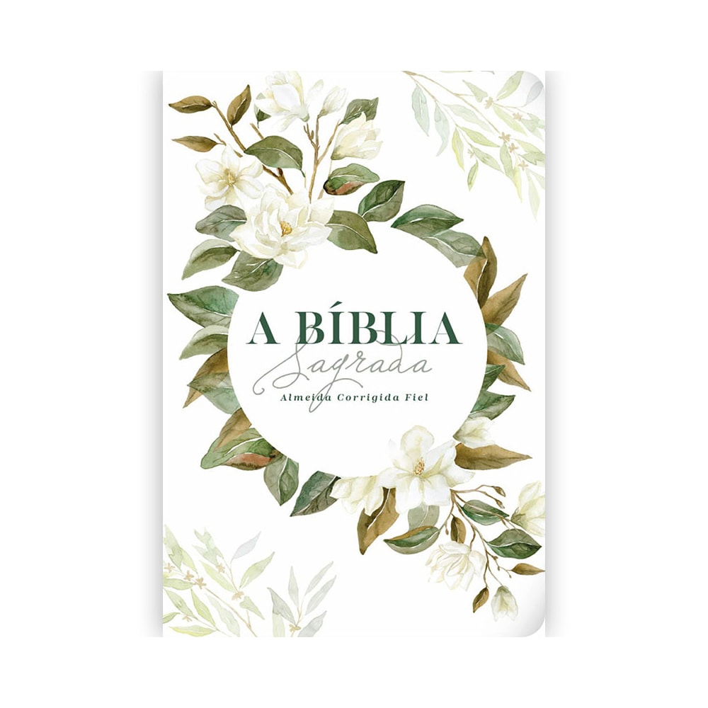 Bíblia Magnólia Branca | ACF | Letra Grande | Capa Dura Soft Touch