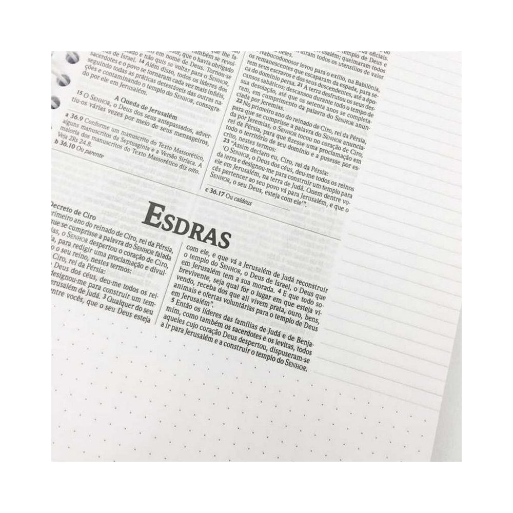 Bíblia Sagrada Anote Espiral Magnólia | NVI | Letra Normal | Capa Dura