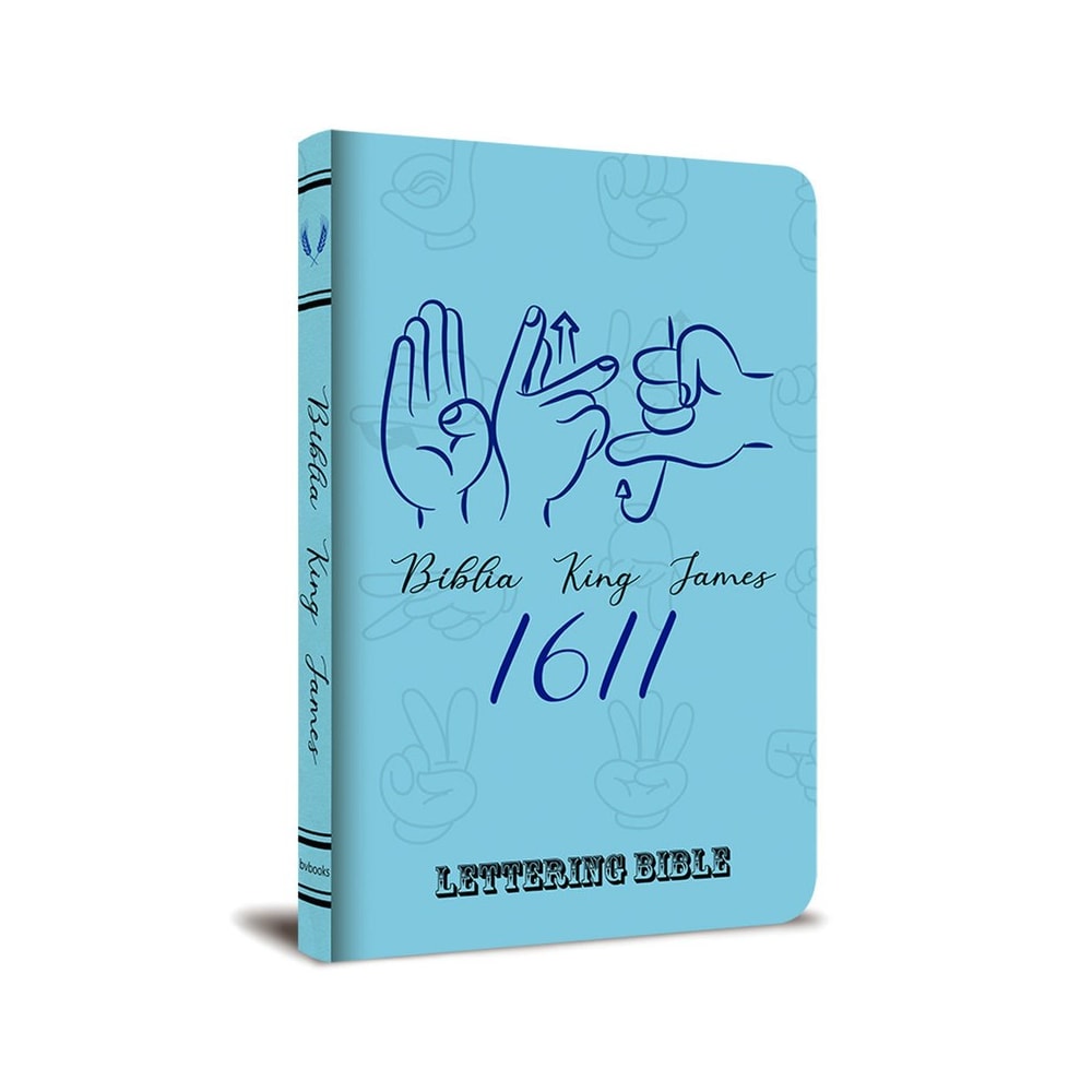 Bíblia King James 1611 Ultra Fina Lettering Bible | Letra Normal | Capa Sinais