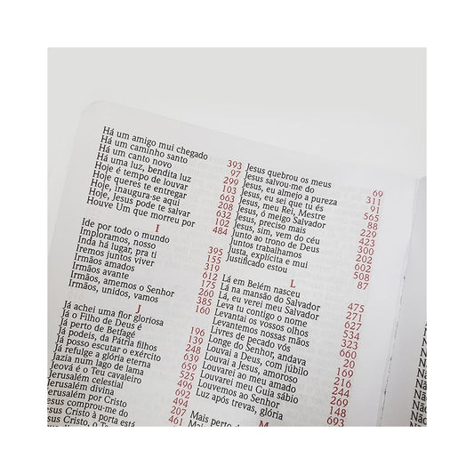 Harpa Avivada e Corinhos Médio | Letra Gigante | Leão Lilás Capa Luxo