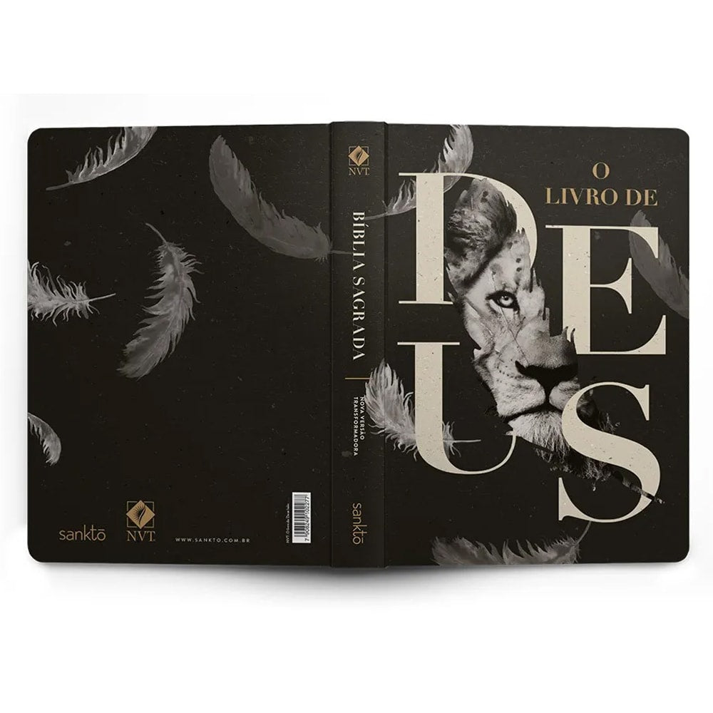 Bíblia O Livro De Deus Leão | NVT | Letra Normal | Capa Dura