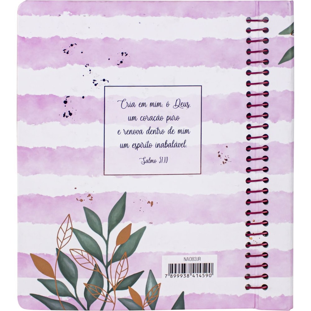 Bíblia Sagrada Jornada Espiral | NAA | Letra Normal | Capa Tipo Fichário Aquarela
